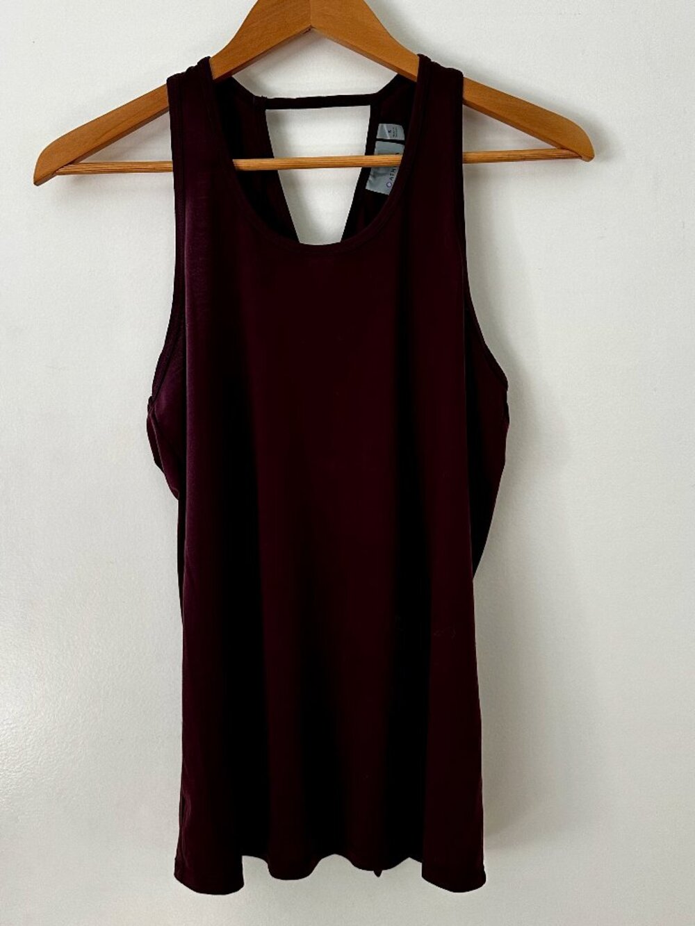 Athleta Burgundy Twist-back Tank Top Sz S